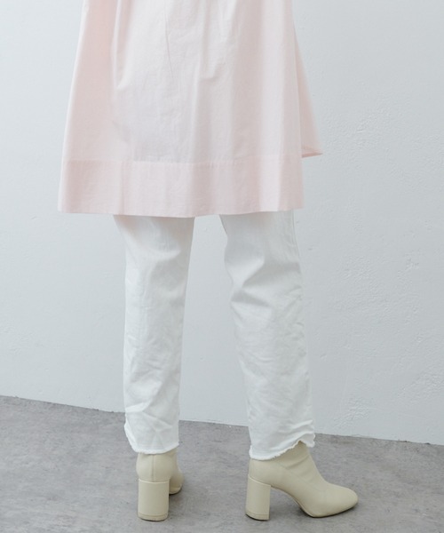 PUAL CE CIN（ピュアルセシン）の「オーガニックコットンカットオフデニムパンツ（その他パンツ・レディース・ホワイト/ナチュラル/インディゴブルー・FREE）」の20枚目の写真