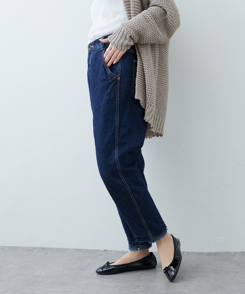 PUAL CE CIN（ピュアルセシン）の「オーガニックコットンカットオフデニムパンツ（その他パンツ・レディース・ホワイト/ナチュラル/インディゴブルー・FREE）」の15枚目の写真