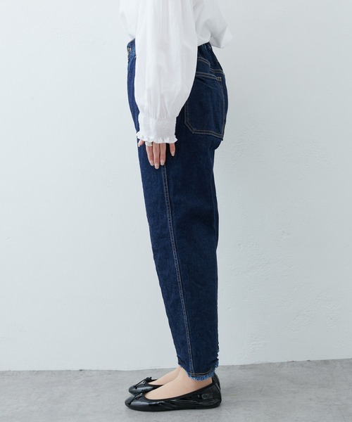 PUAL CE CIN（ピュアルセシン）の「オーガニックコットンカットオフデニムパンツ（その他パンツ・レディース・ホワイト/ナチュラル/インディゴブルー・FREE）」の12枚目の写真