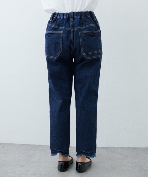 PUAL CE CIN（ピュアルセシン）の「オーガニックコットンカットオフデニムパンツ（その他パンツ・レディース・ホワイト/ナチュラル/インディゴブルー・FREE）」の11枚目の写真