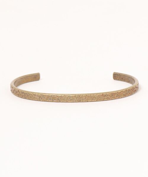 LUGG NAGG（ラグナグ）の「【Pirlo/ピルロ】BRASS DESIGN BANGLE/柄打デザインバングル（バングル/リストバンド・メンズ・アンティークシルバー/ゴールド/アンティークゴールド/シルバー・FREE）」の4枚目の写真