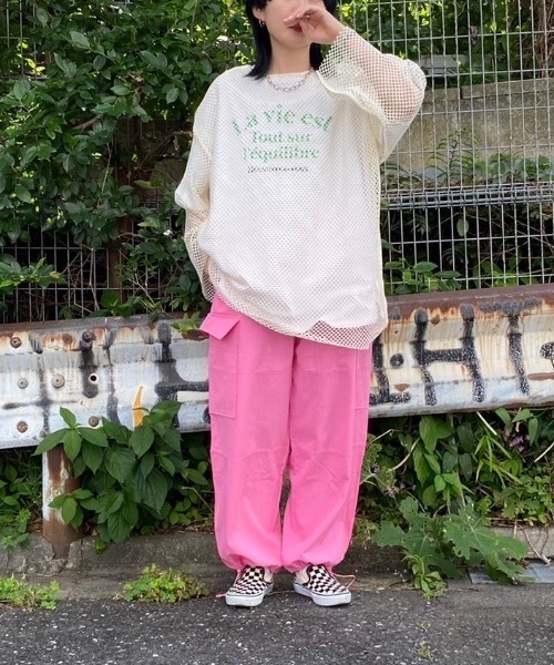 fredy repit（フレディレピ）の「裾ドローイージーカーゴパンツ（カーゴパンツ・レディース・オフホワイト/カーキ/ピンク/オレンジ・38）」の14枚目の写真