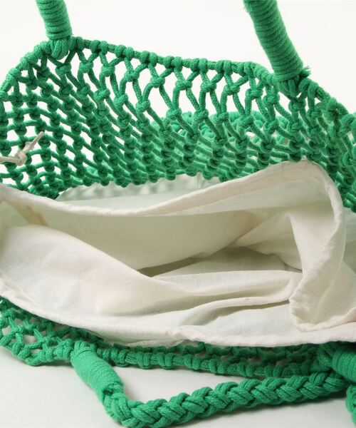 SpRay（スプレイ）の「メッシュトートＢＡＧ（トートバッグ・レディース・ブラック/パープル/グリーン/ライトグリーン/アイボリー・FREE）」の8枚目の写真