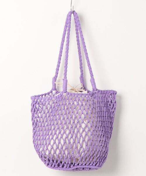 SpRay（スプレイ）の「メッシュトートＢＡＧ（トートバッグ・レディース・ブラック/パープル/グリーン/ライトグリーン/アイボリー・FREE）」の13枚目の写真