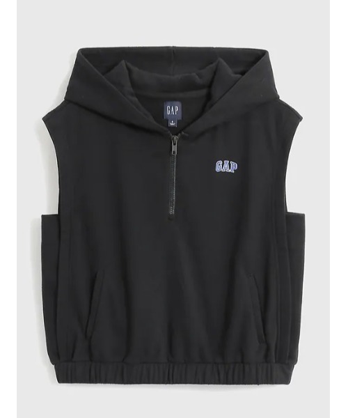 GAP（ギャップ）の「GAPロゴ ドルフィン スリーブレス パーカー