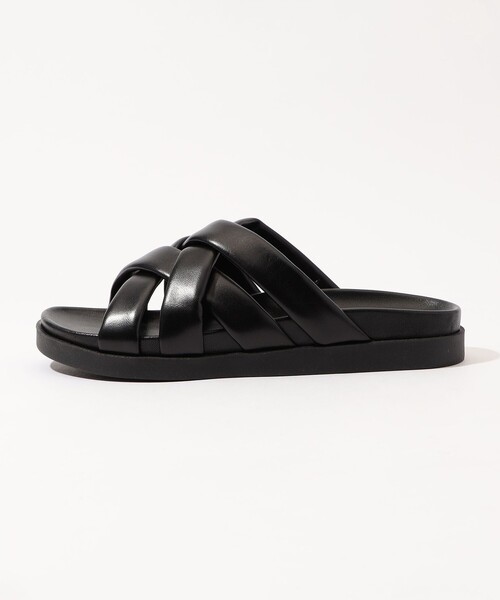 TOMORROWLAND （トゥモローランド）の「レザーフラットサンダル（その他シューズ・レディース・ホワイト/ブラック・37/38/36）」の3枚目の写真