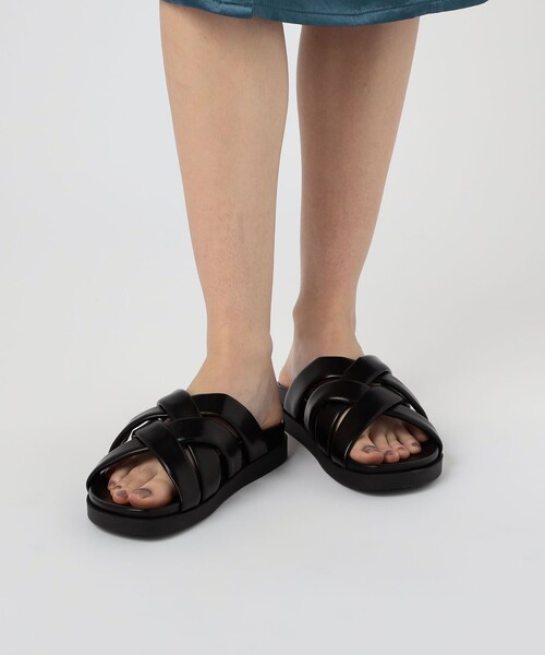 TOMORROWLAND （トゥモローランド）の「レザーフラットサンダル（その他シューズ・レディース・ホワイト/ブラック・37/38/36）」の9枚目の写真