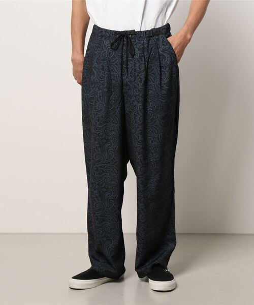 AZIONE(アジオネ)の「AZIONE/アジオネ/総柄バルーンパンツ(その他パンツ・メンズ・ブラック/アイボリー・MEDIUM/LARGE)」の5枚目の写真