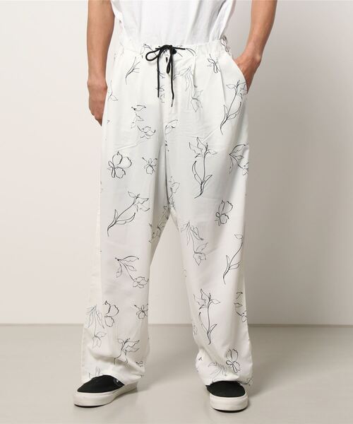 AZIONE(アジオネ)の「AZIONE/アジオネ/総柄バルーンパンツ(その他パンツ・メンズ・ブラック/アイボリー・MEDIUM/LARGE)」の6枚目の写真