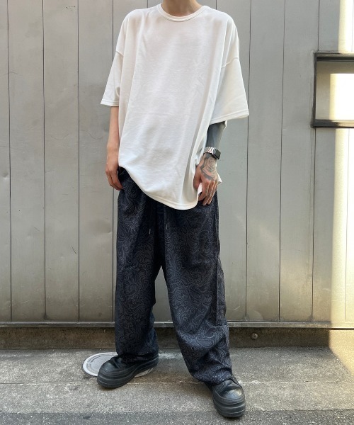 AZIONE(アジオネ)の「AZIONE/アジオネ/総柄バルーンパンツ(その他パンツ・メンズ・ブラック/アイボリー・MEDIUM/LARGE)」の8枚目の写真