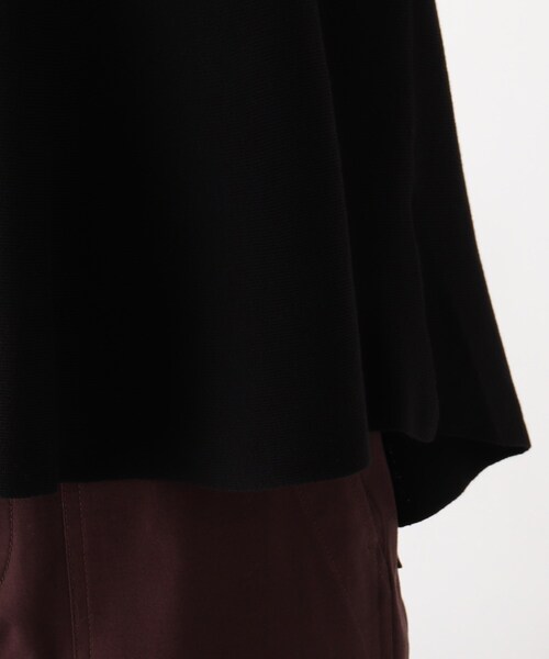 OPAQUE.CLIP(オペークドットクリップ)の「◆ペプラムニットプルオーバー【エクストラファインオーガニックコットン/WEB限定カラー・サイズ】(ニット/セーター・レディース・ブラック/ブルー/グリーン/ブラウン系その他5/ホワイト系・40/38/36/42)」の11枚目の写真