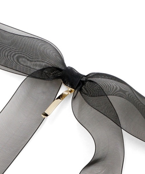 flower(フラワー)の「シアーリボンピン(ヘアピン・レディース・ブラック/ピンク・FREE)」の6枚目の写真