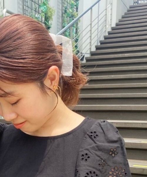 flower(フラワー)の「シアーリボンピン(ヘアピン・レディース・ブラック/ピンク・FREE)」の14枚目の写真