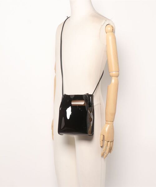 HONEYSUCKLE ROSE（ハニーサックルローズ）の「【HONEYSUCKLE ROSE】ＰＶＣクリアバッグ（ショルダーバッグ・レディース・ブラック/ブラウン/オフホワイト/イエロー・ONE SIZE）」の5枚目の写真