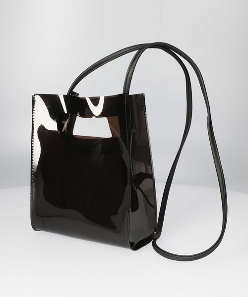 HONEYSUCKLE ROSE（ハニーサックルローズ）の「【HONEYSUCKLE ROSE】ＰＶＣクリアバッグ（ショルダーバッグ・レディース・ブラック/ブラウン/オフホワイト/イエロー・ONE SIZE）」の2枚目の写真