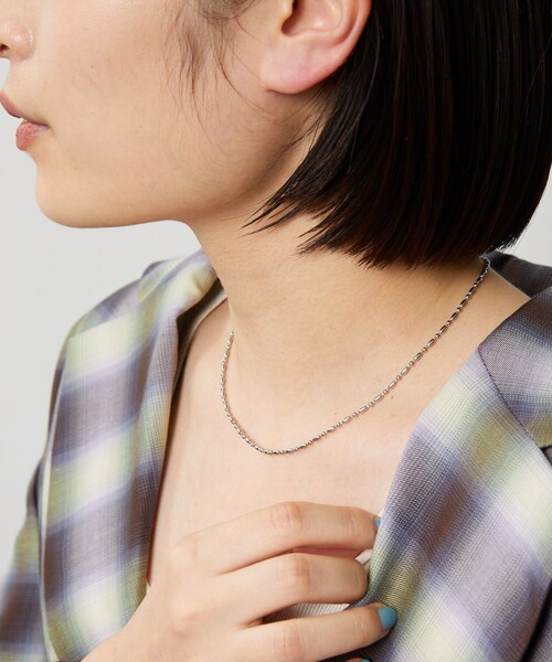 Aresense(アーセンス)の「esne/エスネ ランダムボールチェーンネックレス(ネックレス・レディース・シルバー/ゴールド・フリ-)」の1枚目の写真