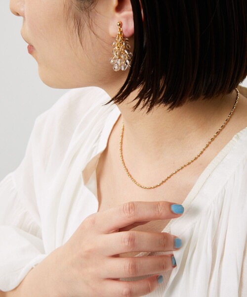 Aresense(アーセンス)の「esne/エスネ ランダムボールチェーンネックレス(ネックレス・レディース・シルバー/ゴールド・フリ-)」の2枚目の写真