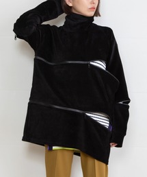 コーデュロイジッププルオーバー