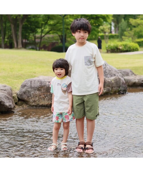 BREEZE(ブリーズ)の「アイス総柄ハーフパンツ 4分丈(その他パンツ・キッズ・レインボー/ブルー/ピンク/イエロー/ターコイズブルー/チャコール/ネイビー/レッド/キナリ/グリーン・140/110/130/100/90/120/80)」の15枚目の写真