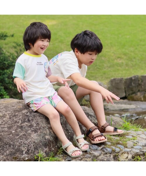 BREEZE(ブリーズ)の「アイス総柄ハーフパンツ 4分丈(その他パンツ・キッズ・レインボー/ブルー/ピンク/イエロー/ターコイズブルー/チャコール/ネイビー/レッド/キナリ/グリーン・140/110/130/100/90/120/80)」の17枚目の写真