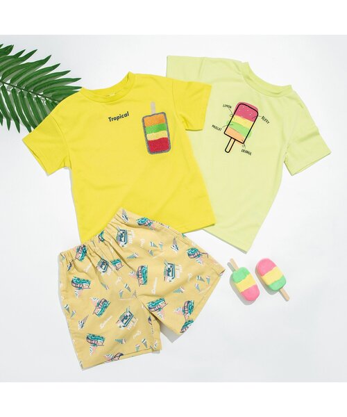 BREEZE(ブリーズ)の「アイス総柄ハーフパンツ 4分丈(その他パンツ・キッズ・レインボー/ブルー/ピンク/イエロー/ターコイズブルー/チャコール/ネイビー/レッド/キナリ/グリーン・140/110/130/100/90/120/80)」の21枚目の写真