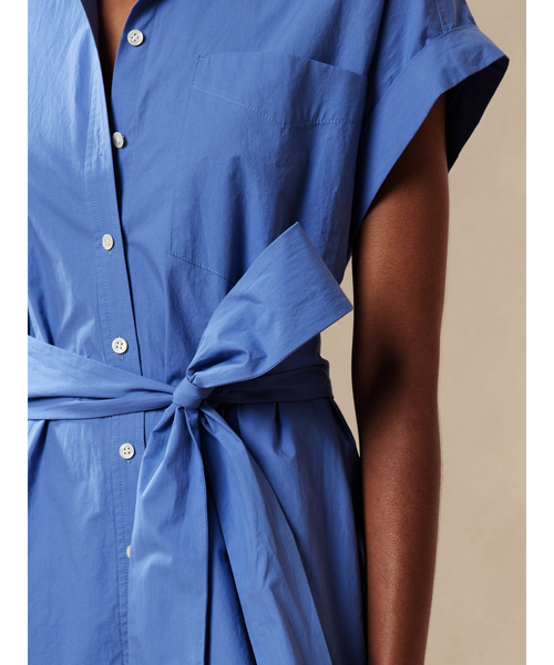 Banana Republic（バナナリパブリック）の「クラシック シャツドレス（ワンピース・レディース・グリーン/ブルー・M/S/XS/L）」の8枚目の写真