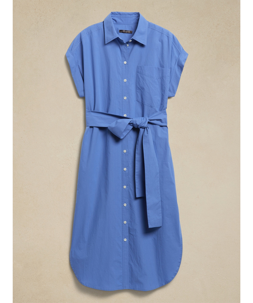 Banana Republic（バナナリパブリック）の「クラシック シャツドレス（ワンピース・レディース・グリーン/ブルー・M/S/XS/L）」の10枚目の写真