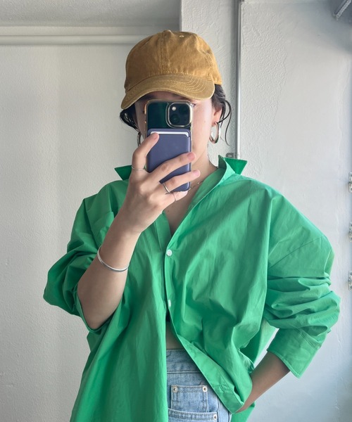 wee9s（ウィークス）の「vintage like cap / ヴィンテージライクキャップ（キャップ・レディース・ブラック/イエロー・FREE）」の2枚目の写真