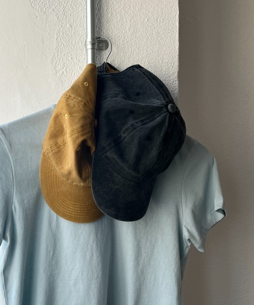 wee9s（ウィークス）の「vintage like cap / ヴィンテージライクキャップ（キャップ・レディース・ブラック/イエロー・FREE）」の5枚目の写真