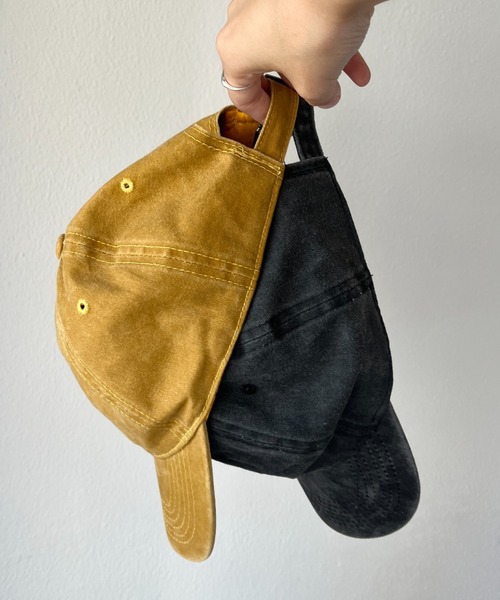 wee9s（ウィークス）の「vintage like cap / ヴィンテージライクキャップ（キャップ・レディース・ブラック/イエロー・FREE）」の7枚目の写真