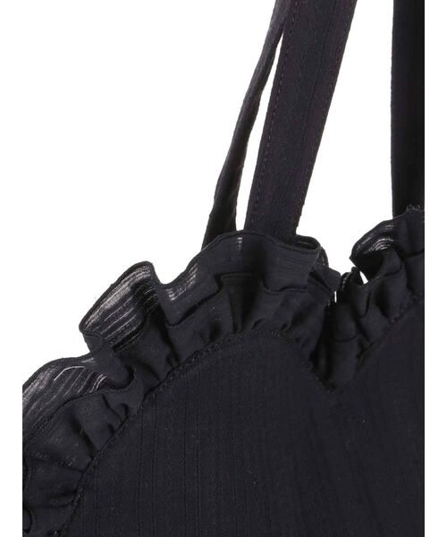 merry jenny（メリージェニー）の「ハートフリルトート（トートバッグ・レディース・オフホワイト/ブラック・FREE）」の14枚目の写真