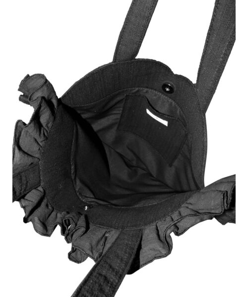 merry jenny（メリージェニー）の「ハートフリルトート（トートバッグ・レディース・オフホワイト/ブラック・FREE）」の8枚目の写真