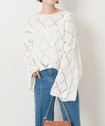 Spick & Span | 柄編みクロップドプルオーバー(ニット/セーター)