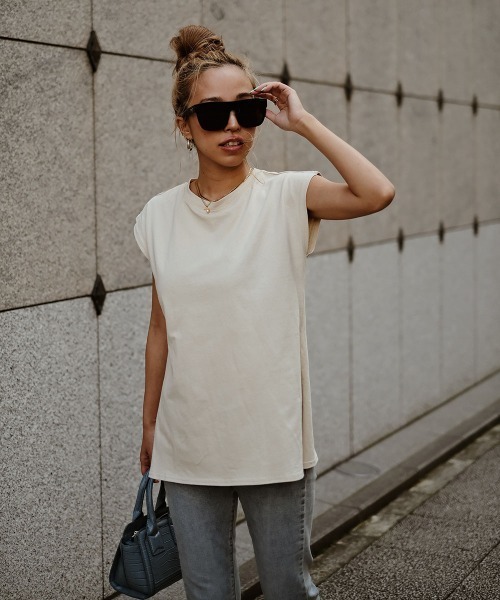 esutoreja（エストレジャ）の「シンプルカットティー（Tシャツ/カットソー・レディース・ホワイト/グリーン・FREE）」の12枚目の写真