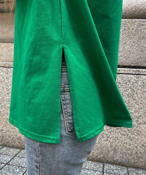 esutoreja（エストレジャ）の「シンプルカットティー（Tシャツ/カットソー・レディース・ホワイト/グリーン・FREE）」の18枚目の写真