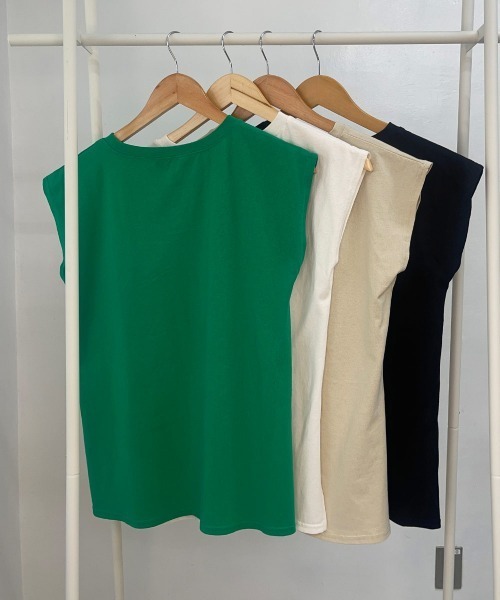 esutoreja（エストレジャ）の「シンプルカットティー（Tシャツ/カットソー・レディース・ホワイト/グリーン・FREE）」の19枚目の写真