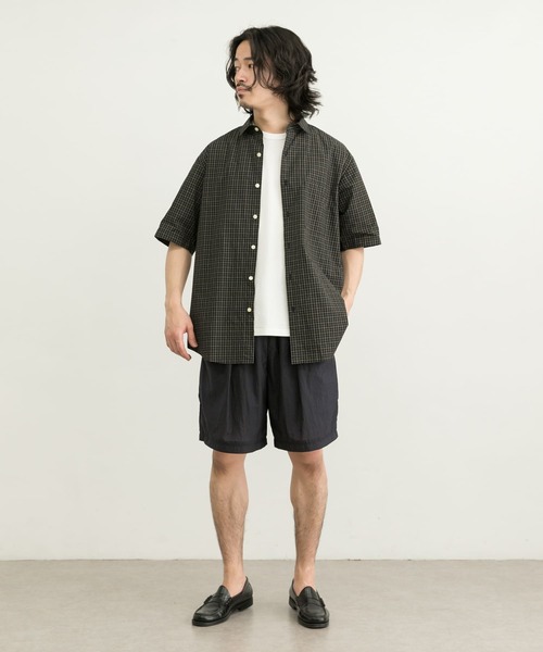 MANUAL ALPHABET(マニュアル アルファベット)の「MANUAL ALPHABET LOOSEFIT SHORT-SLEEVE R/C SHIRTS(シャツ/ブラウス・メンズ・ブラック/ブラウン・3/2)」の5枚目の写真