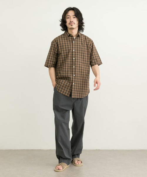 MANUAL ALPHABET(マニュアル アルファベット)の「MANUAL ALPHABET LOOSEFIT SHORT-SLEEVE R/C SHIRTS(シャツ/ブラウス・メンズ・ブラック/ブラウン・3/2)」の10枚目の写真