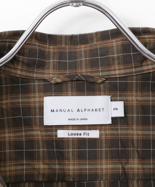 MANUAL ALPHABET(マニュアル アルファベット)の「MANUAL ALPHABET LOOSEFIT SHORT-SLEEVE R/C SHIRTS(シャツ/ブラウス・メンズ・ブラック/ブラウン・3/2)」の16枚目の写真