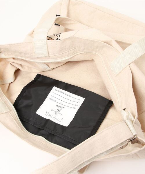 THRASHER(スラッシャー)の「TOTE SHOULDER L BAG THRASHER スラッシャーコットンキャンバストートバッグ ショルダーバッグ 大容量(トートバッグ・メンズ・ホワイト系その他/ブラック系その他/ホワイト系その他2/ブラック系その他2/ホワイト系その他3・FREE)」の9枚目の写真