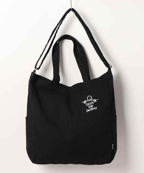 THRASHER(スラッシャー)の「TOTE SHOULDER L BAG THRASHER スラッシャーコットンキャンバストートバッグ ショルダーバッグ 大容量(トートバッグ・メンズ・ホワイト系その他/ブラック系その他/ホワイト系その他2/ブラック系その他2/ホワイト系その他3・FREE)」の14枚目の写真