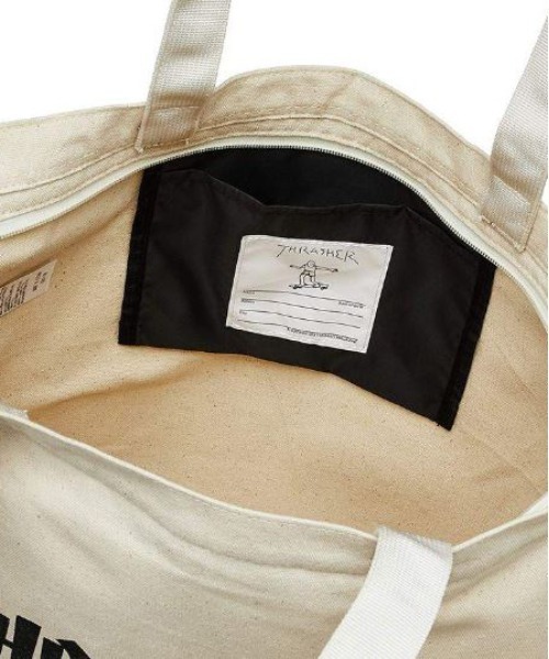 THRASHER(スラッシャー)の「TOTE SHOULDER L BAG THRASHER スラッシャーコットンキャンバストートバッグ ショルダーバッグ 大容量(トートバッグ・メンズ・ホワイト系その他/ブラック系その他/ホワイト系その他2/ブラック系その他2/ホワイト系その他3・FREE)」の17枚目の写真