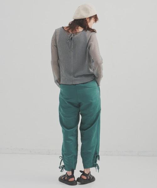 MERLOT（メルロー）の「2WAYギンガムシアーブラウス（シャツ/ブラウス・レディース・ホワイト/イエロー・FREE）」の15枚目の写真