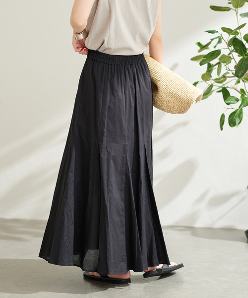JOURNAL STANDARD コットンボイルスカート 36 ブルー ジャーナルスタンダード レリューム JOURNAL STANDARD relume