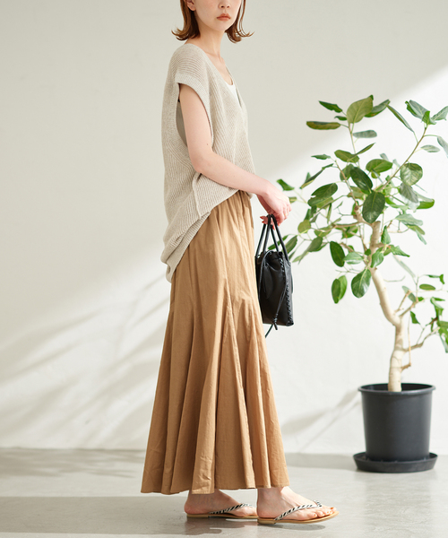 JOURNAL STANDARD コットンボイルスカート 36 ブルー ジャーナルスタンダード レリューム JOURNAL STANDARD relume