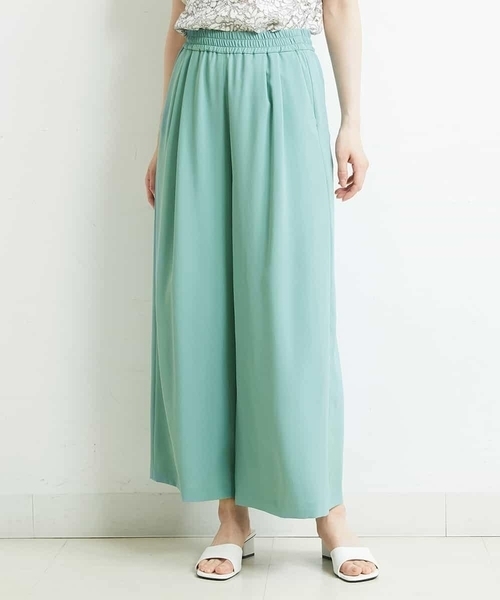 セール Michel Klein イージーワイドパンツ セットアップ対応 機能素材 その他パンツ Klein ミッシェル クラン の セール Michel Klein イージーワイドパンツ セットアップ対応 機能素材 その他パンツ Klein ミッシェル クラン の