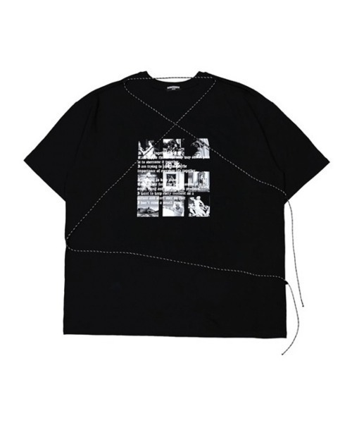 ROSEAPPLE STUDIO（ローズアップルスタジオ）の「【ROSEAPPLE STUDIO/ローズアップルスタジオ】212-Rope season graphic t-shirts/プリントT 半袖トップス 半袖Tシャツ 白Tシャツ 黒Tシャツ ゴシック ビッグサイズ オーバーサイズ（Tシャツ/カットソー・レディース・ホワイト/ブラック・ONE SIZE）」の10枚目の写真