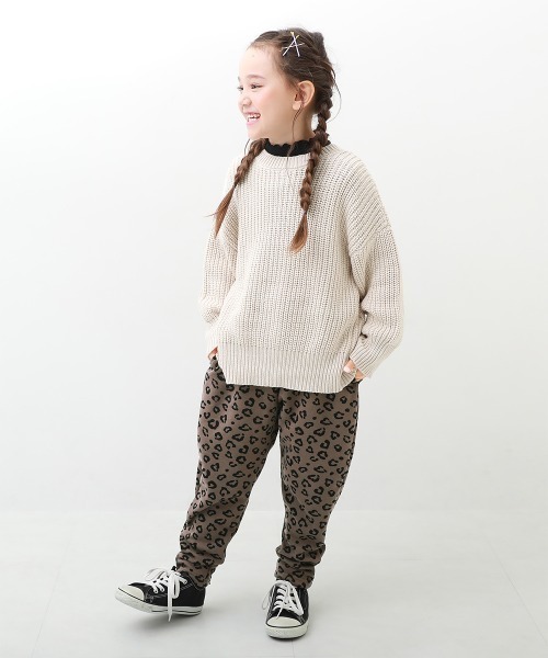 devirock(デビロック)の「RICH WARM 裏シャギー プリント サルエルパンツ(その他パンツ・キッズ・ブラック/ダークグリーン/ネイビー/グレー/カーキ/モカ/グレー系その他/ブラウン系その他/ダークベージュ/その他10/その他11/その他12/ブラック系その他2/ブラック系その他/ブラウン系その他2/グレー系その他2・80cm/90cm/110cm/100cm/120cm/130cm/140cm/150cm/160cm)」の17枚目の写真