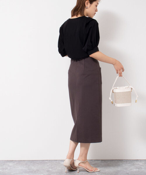 NOLLEY’S（ノーリーズ）の「肩タック5分袖プルオーバーカットソー（Tシャツ/カットソー・レディース・ブラック/グレー/ボルドー・38）」の15枚目の写真