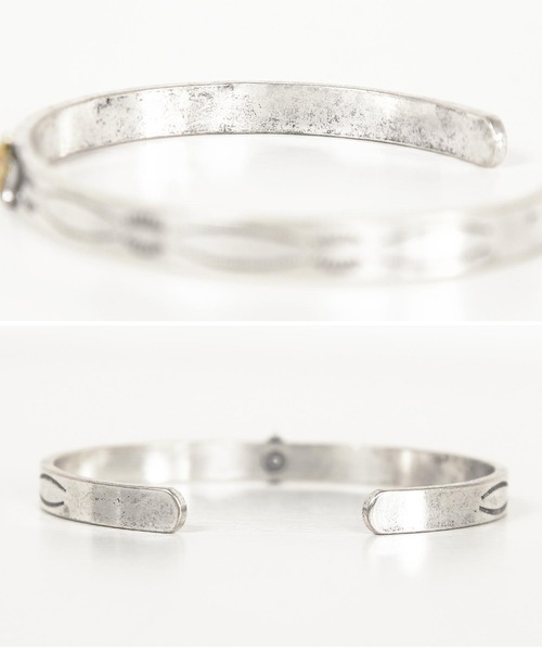 jiggys shop(ジギーズショップ)の「ブラス製 ネイティブナバホプレートバングルブレスレット(バングル/リストバンド・メンズ・その他・FREE)」の4枚目の写真